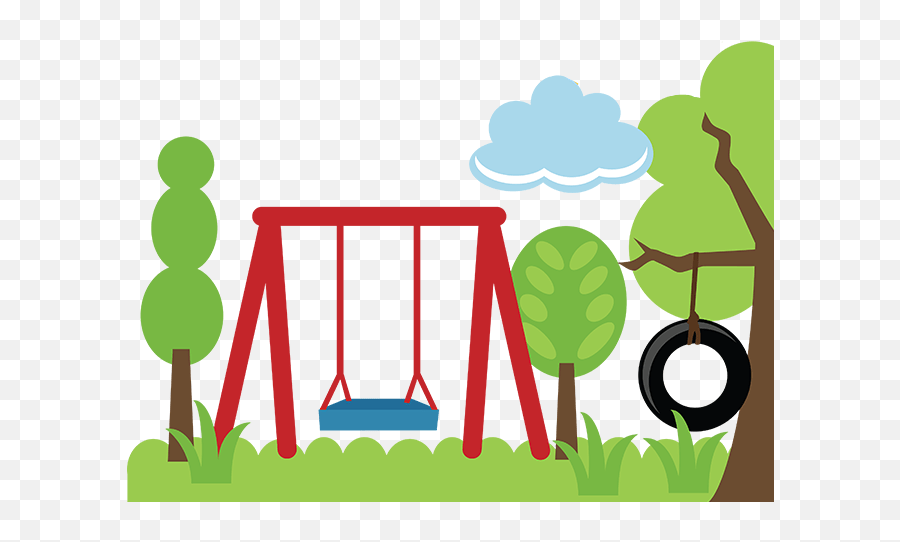 Swing Swingset Trees Play Playground Park Clipart Emoji,Swing Emoji