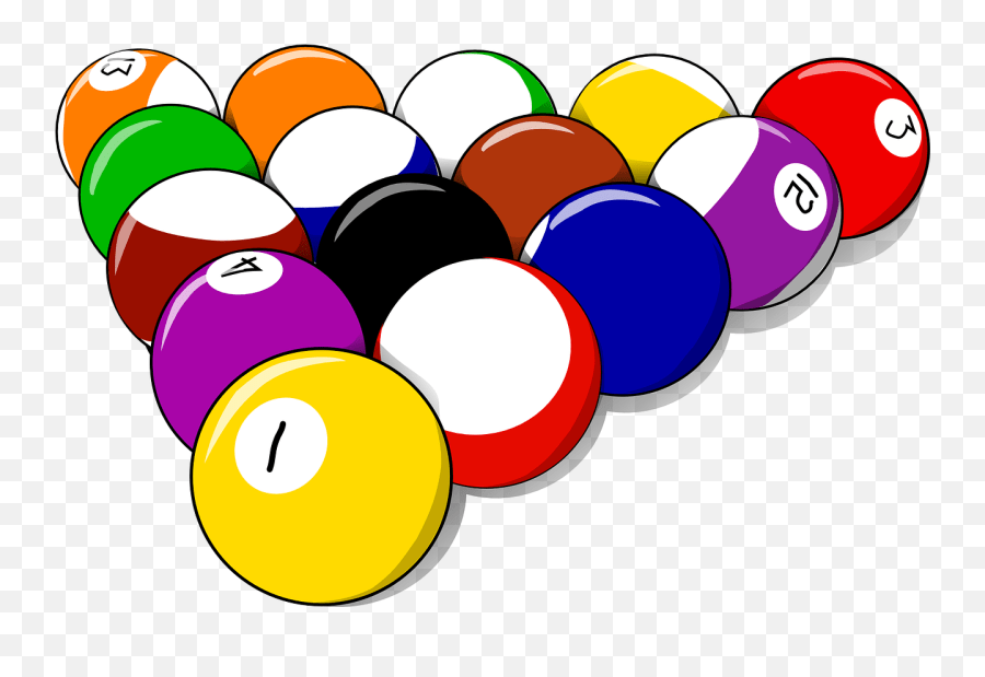 Balls Pool Billiards Game Sport Billiard Balls Clipart Emoji,Glitter Emoticon free