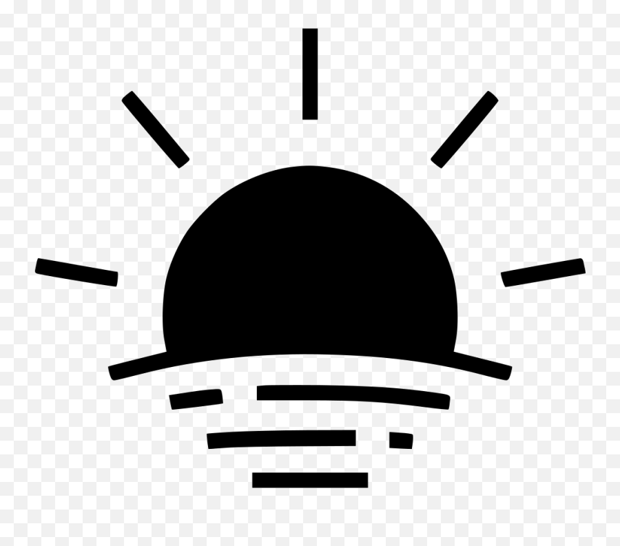 Sunset Emoji Black And White Goimages Talk