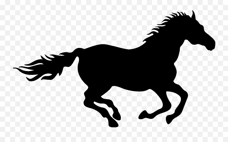 Running Clipart Horse Png Horse Running Silhouette Png Emoji,Horse