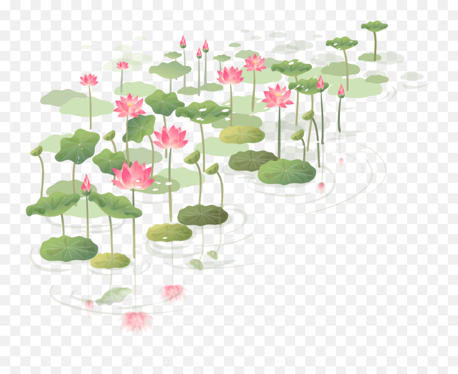 Lilypad Sticker By Isaberry Watercolour Painting Lotus Pond Emoji