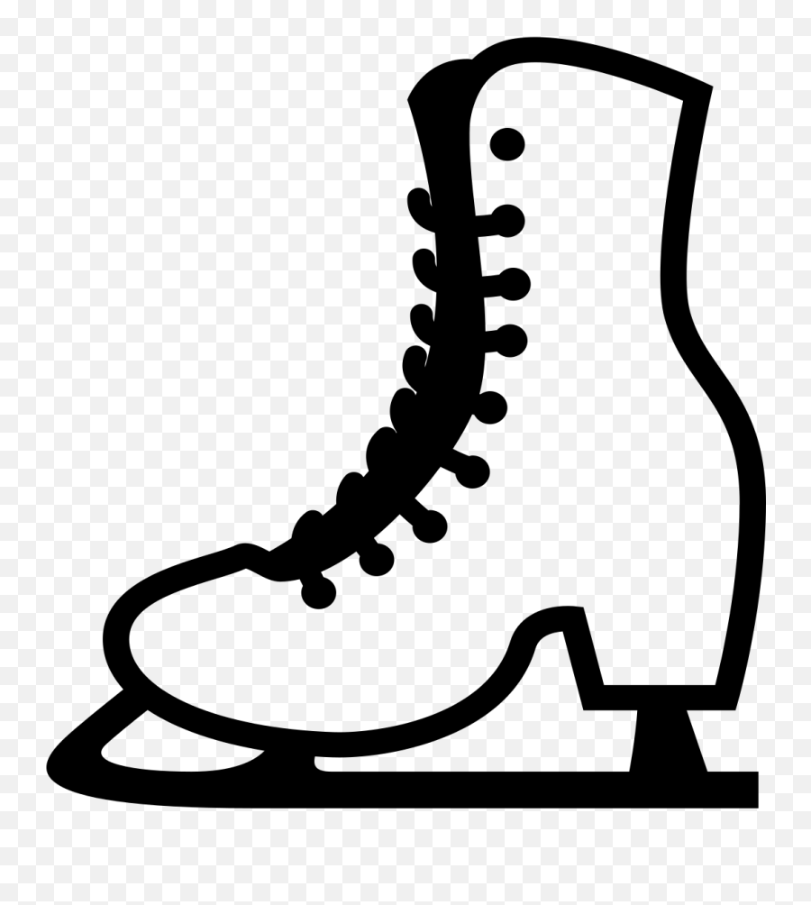 Emojione Bw 26f8 Ice Skate Clip Wrt Emoji,Ice Skate Emoji free