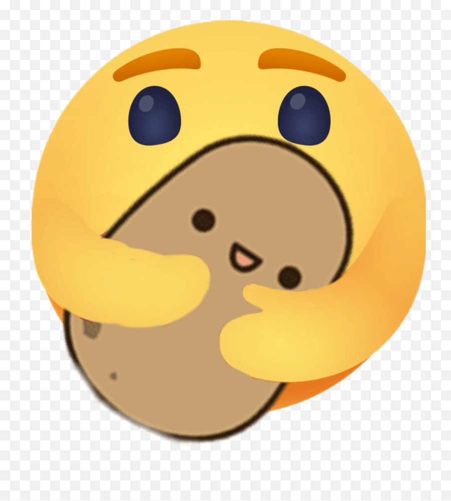 Potato Hug Emoji Hugemoji Sticker Reaction Care,Potato Emoji free