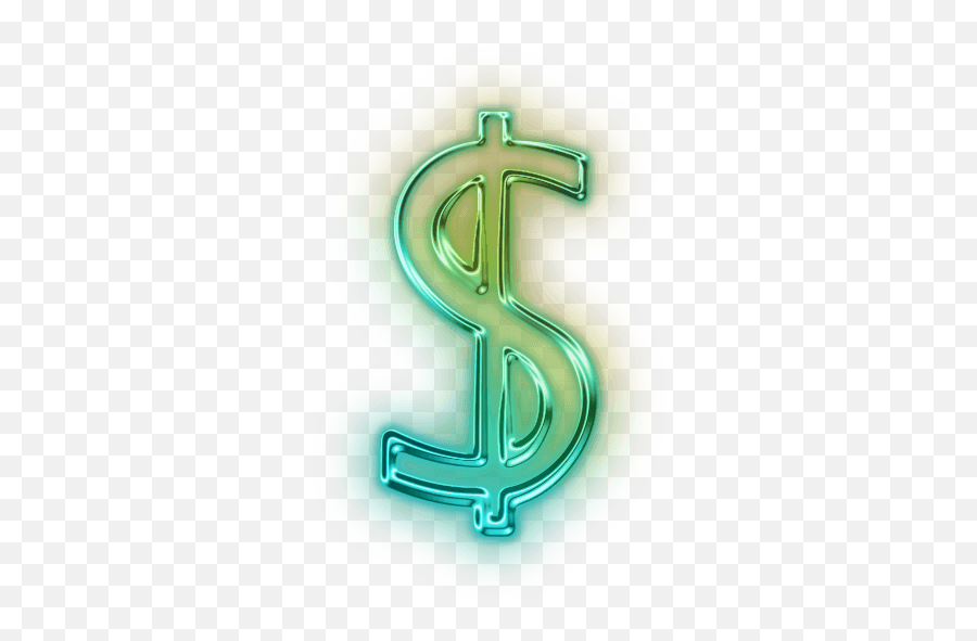 Green Dollar Sign Icon At Getdrawings Transparent Neon Dollar Sign