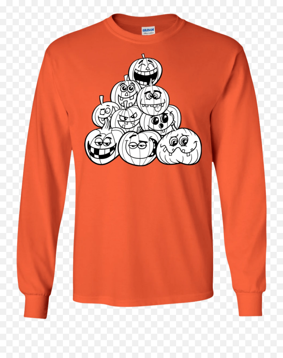 Pumpkin Emoji Triangle T Shirt,Emoji Long Sleeve Shirt free