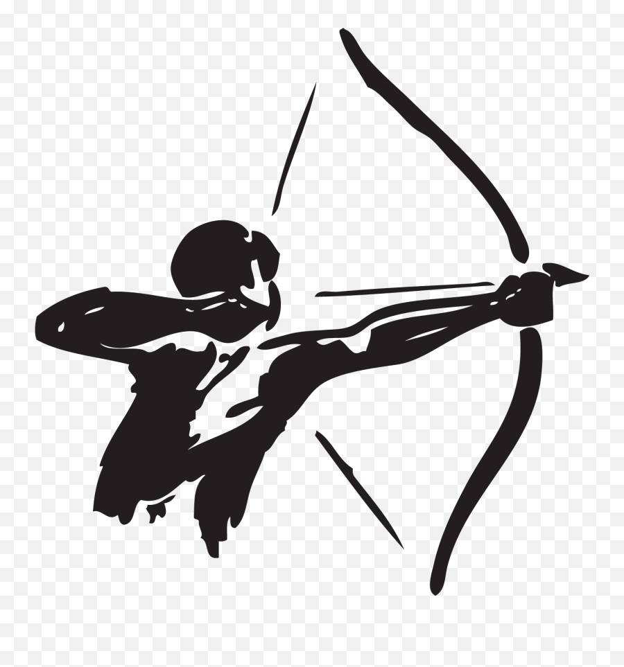 Archery Bow And Arrow Hunting Clip Art Archer Png Emoji,Bow And Arrow