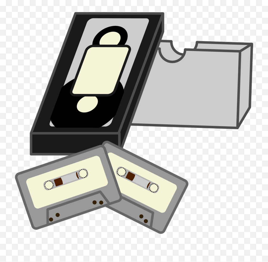 Video Tape And Cassette Tapes Clipart Portable Emoji,Vhs Emoji free