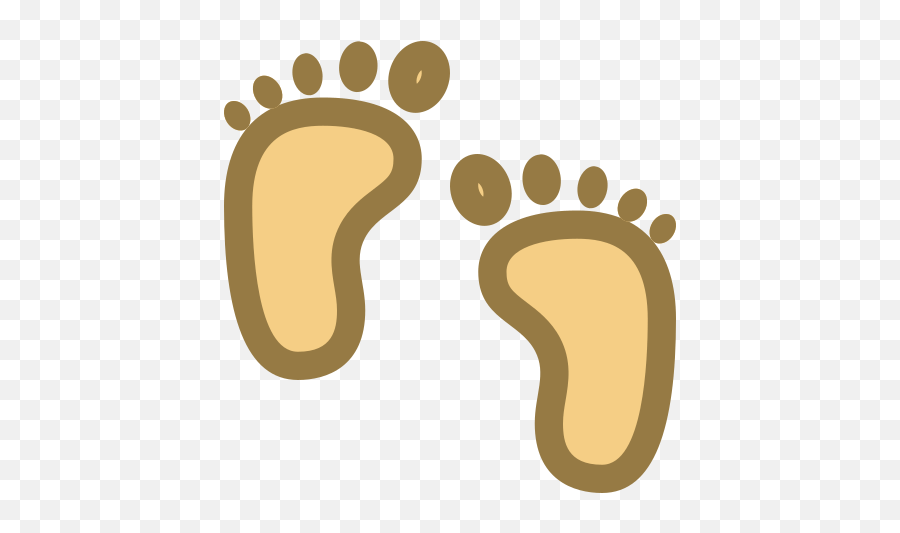 Baby Feet Icon Illustration Emoji,Baby Feet Emoji free transparent