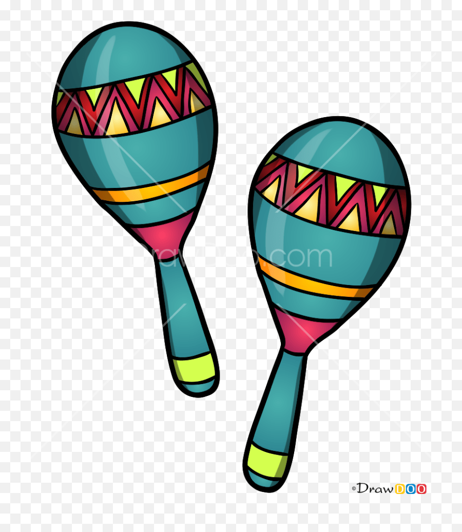 How To Draw Maracas Musical Instruments Maracas Drawing For Kids