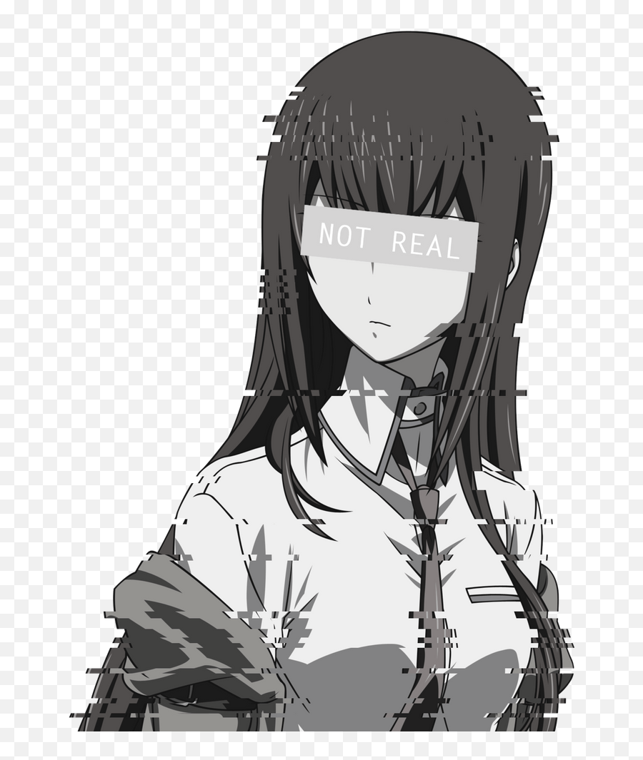 Kurisu Makise Design Mordecai And Rigby Anime Deviantart Emoji,Throat