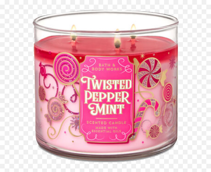 Peppermint Candy Christmas Sticker Bath And Body Works Peppermint