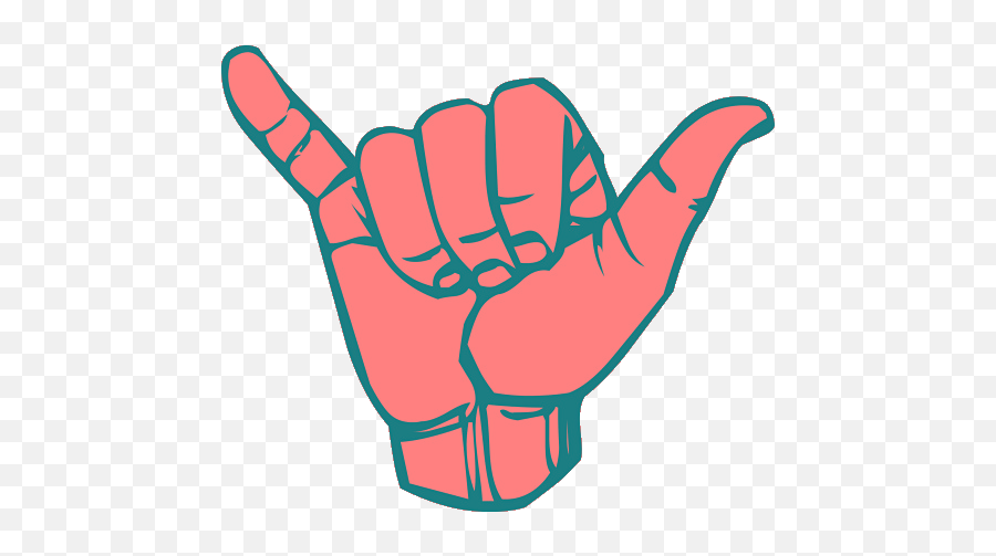 Pin Transparent Hang Loose Emoji,Hang Ten Emoji free transparent