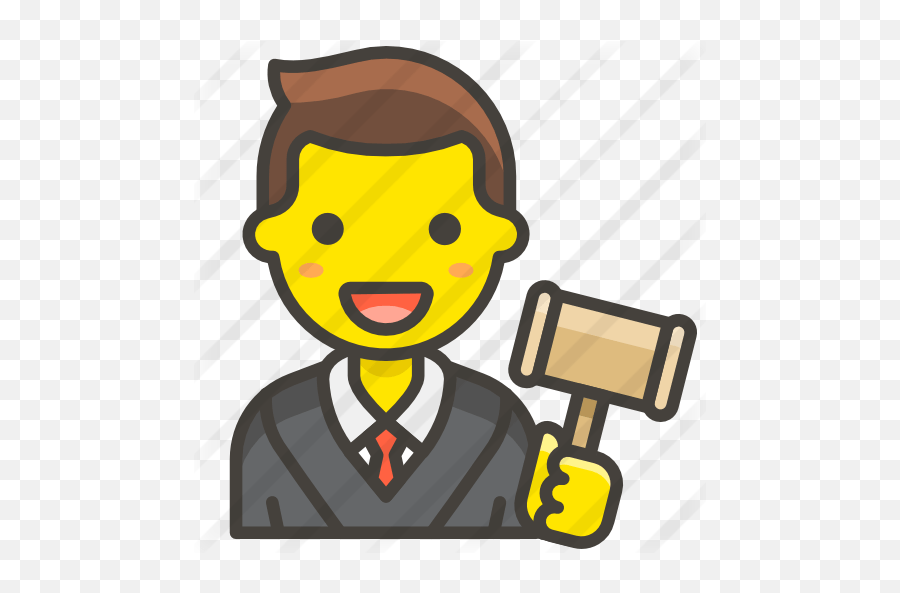 Judge Woman Judge Icon Emoji,Gavel Emoji free transparent emoji