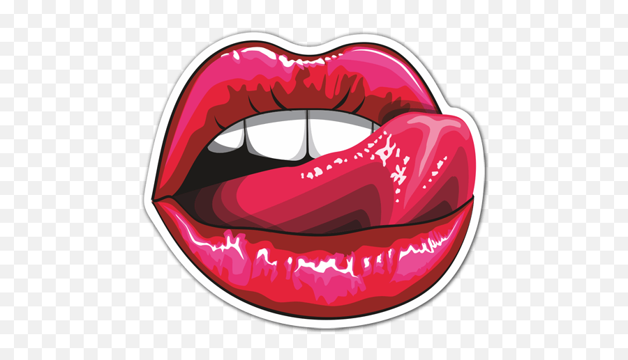 Licking Lips Clipart Lip Biting Png Emoji,Emoji Licking Lips free