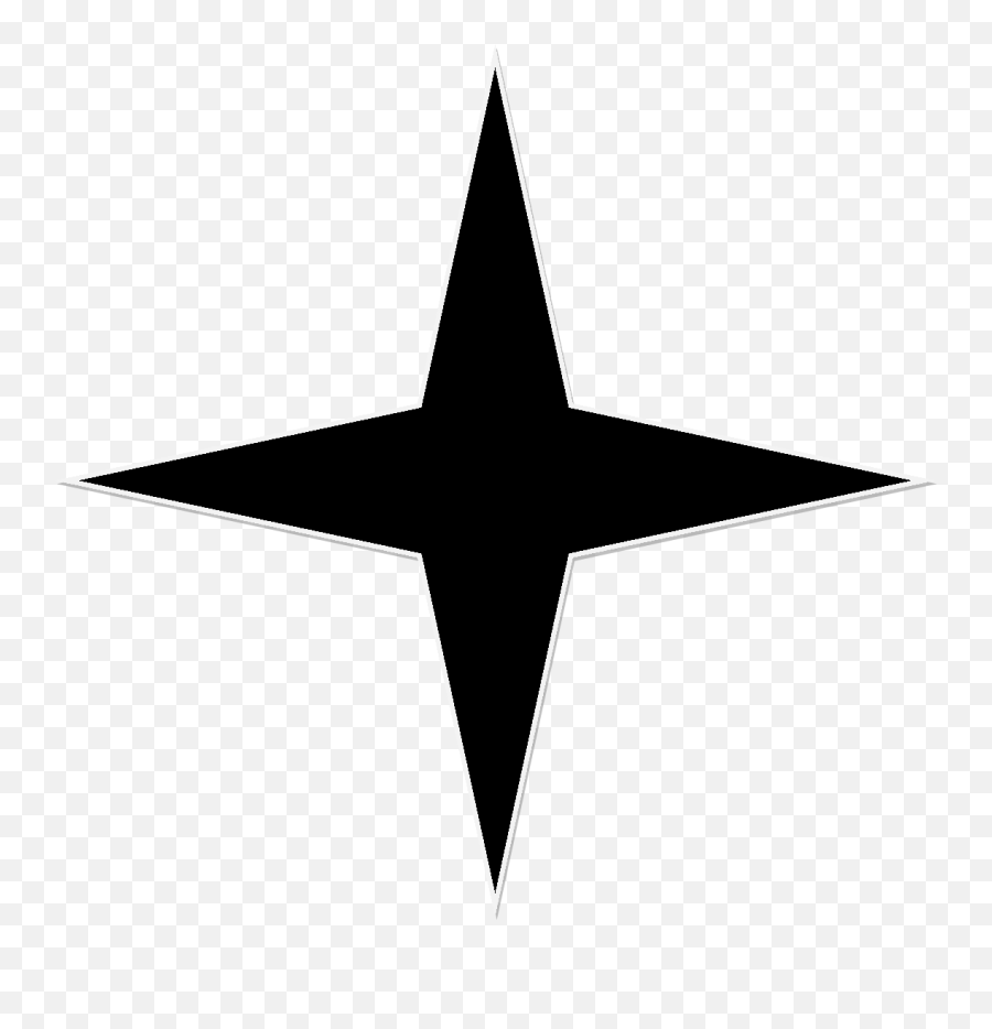 Black Stars Transparent Png Clipart 4 Point Star Vector Emoji,Black