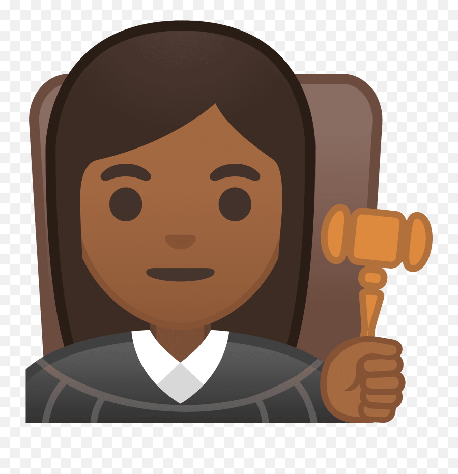 Woman Judge Emoji Clipart Transparent Judge Girl,Judge Gavel Emoji