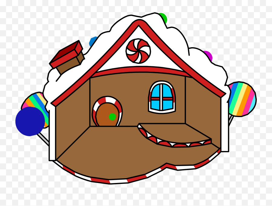 Gingerbread House Rare Club Penguin Igloo Gingerbread Emoji,House