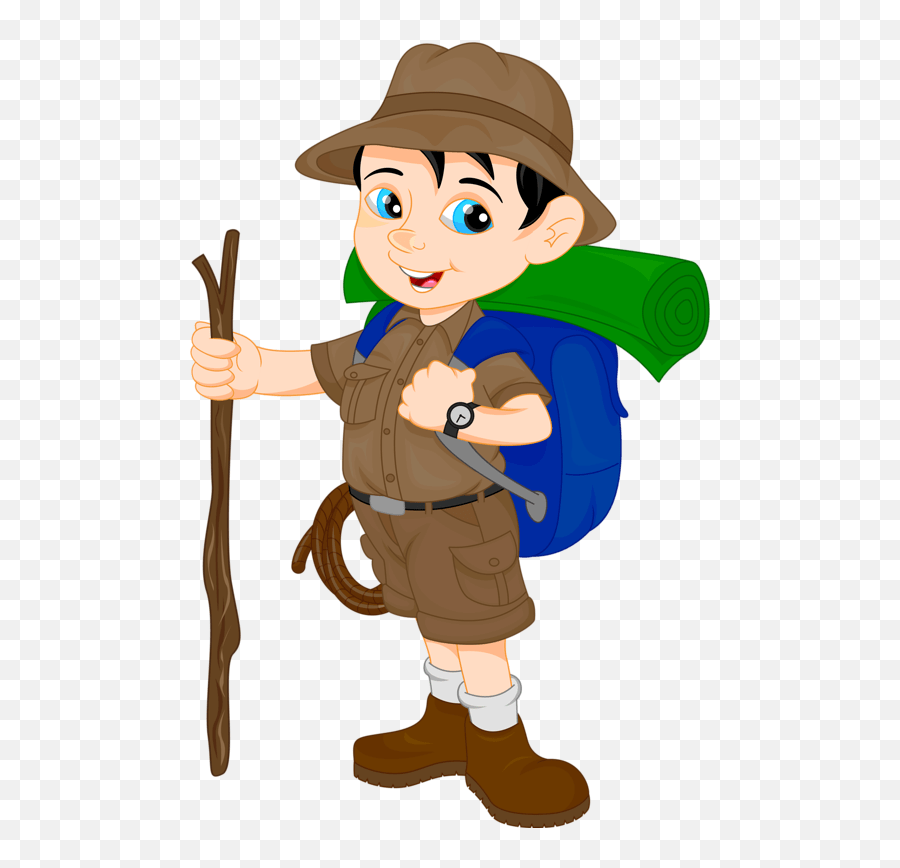 873 Boy Hiking Cartoon Emoji,Boy Scout Emoji free transparent emoji