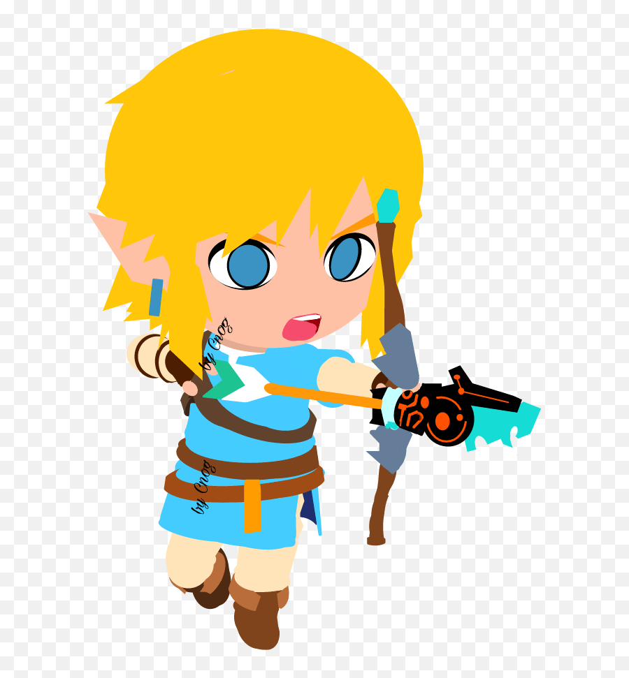 Zelda Link Chibi Sticker By Curtisnog Fictional Character Emoji