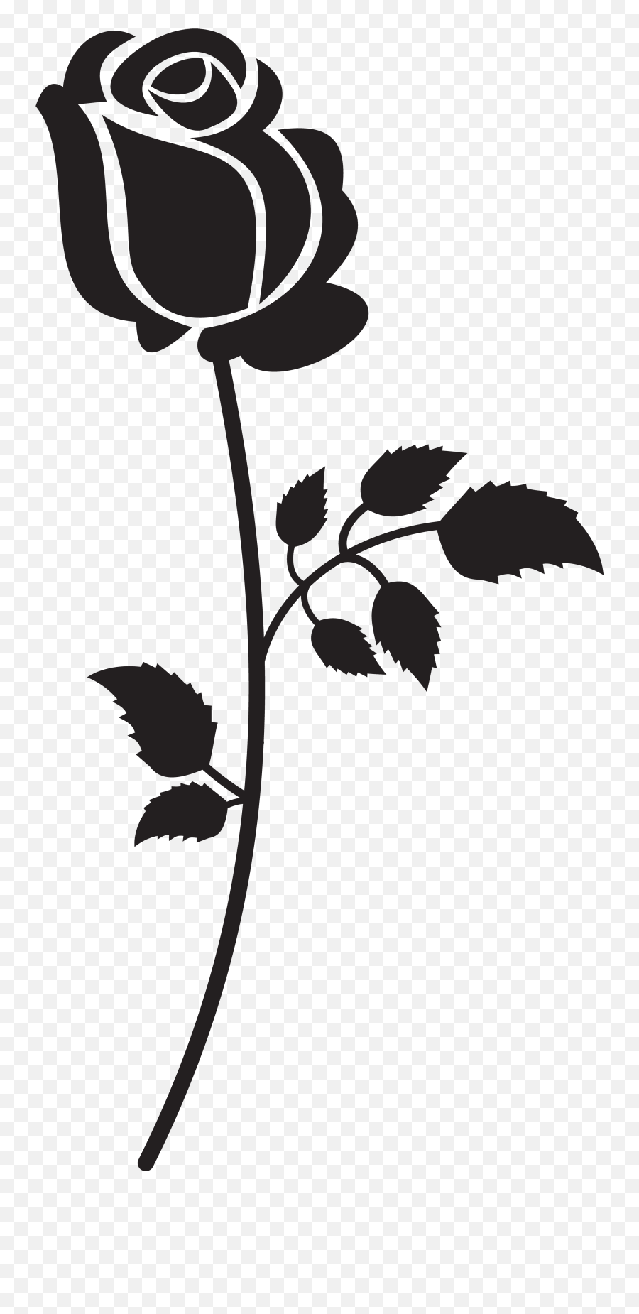 Pin Black And White Rose Clipart Emoji,Black Rose Emoji free