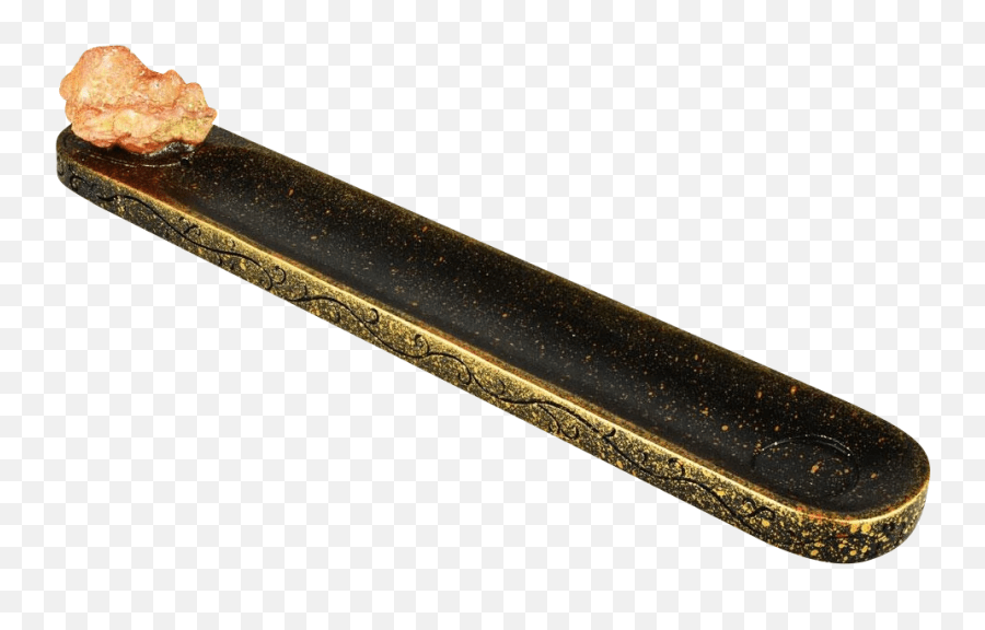 Metallic Splatter Druzy Crystal Incense Burner Dessert Emoji,Baguette