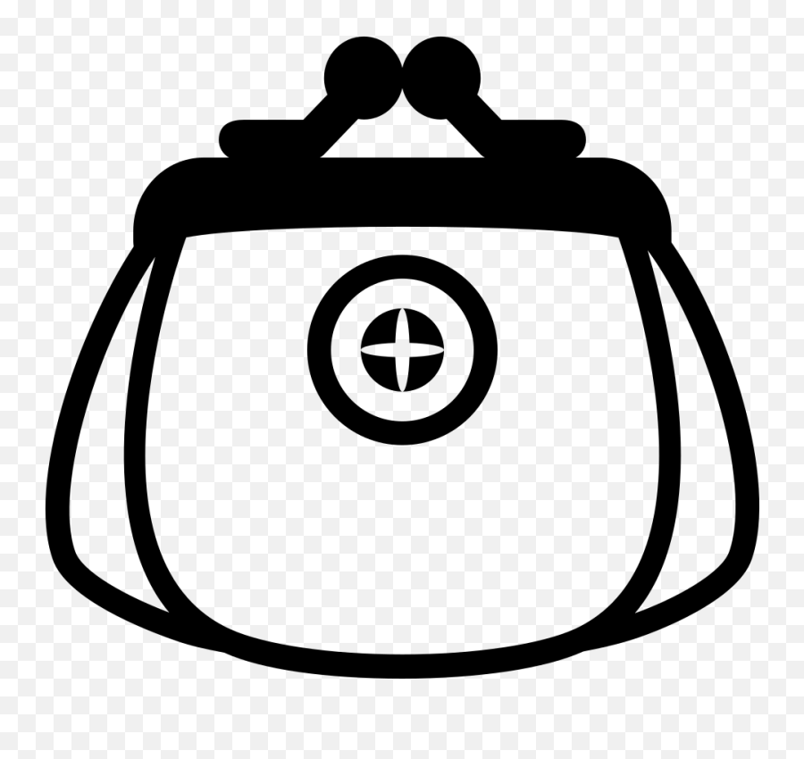 Emojione Bw 1f45b Circle Emoji,Bag Emoji free transparent emoji