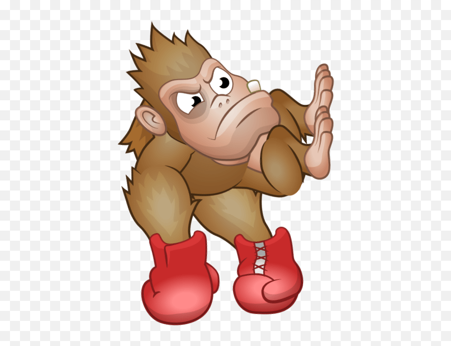 Boxing Match Tynker Cartoon Emoji,Ape Emoji free transparent emoji