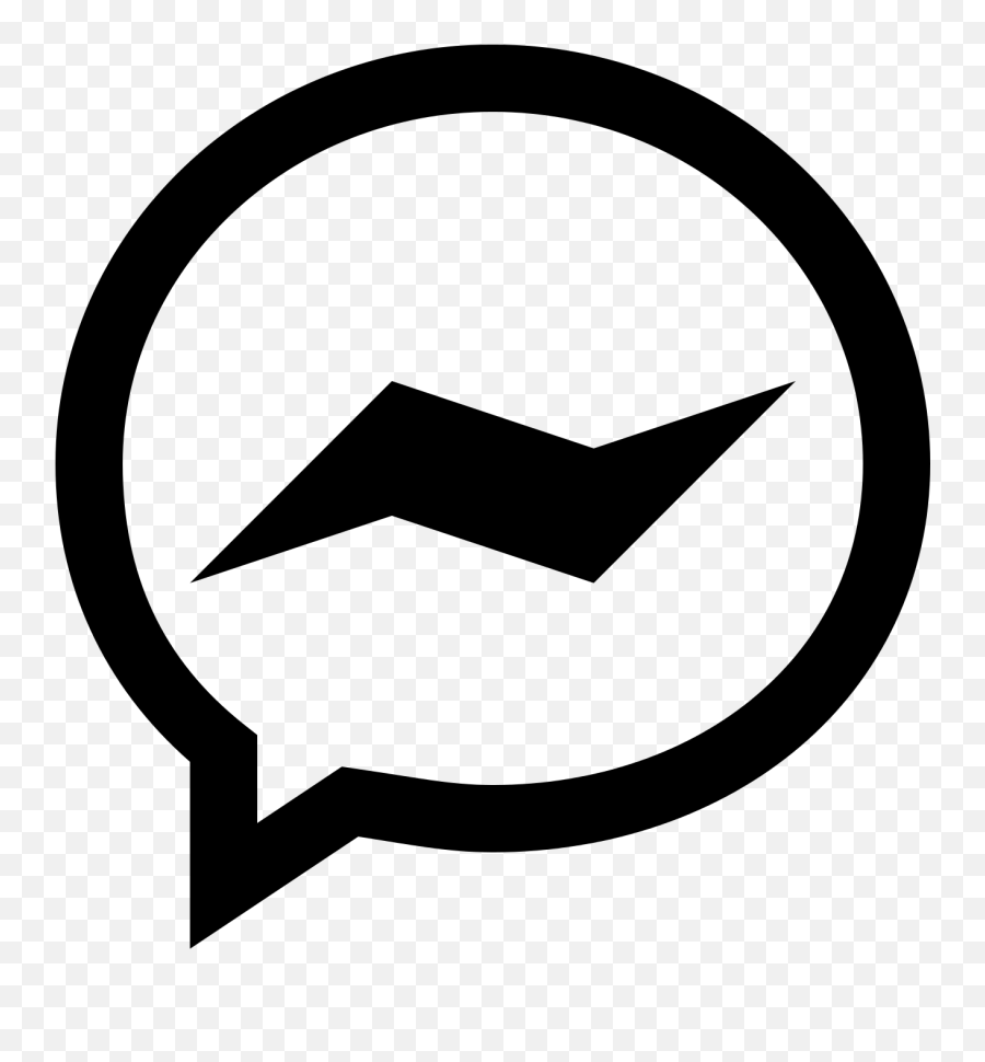 Messenger Logo Png Download Messenger Logo Black And White Black