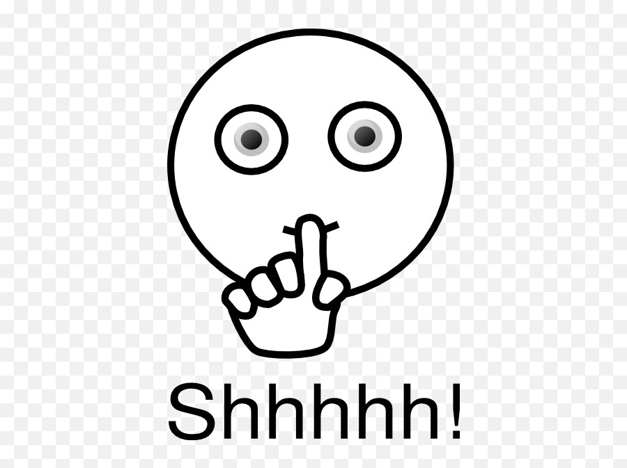 Free Clipart Shhh Quiet Quiet Clipart Black And White Emoji,Shh Emoticon free transparent