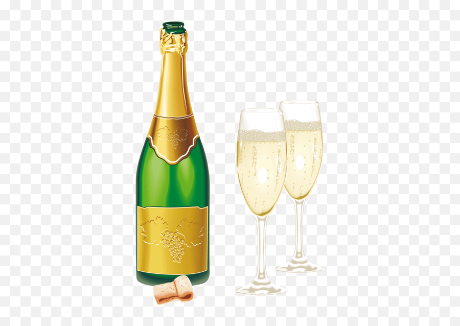 Champagne Transparent Clink Picture Champagne Bottle And Glass Png