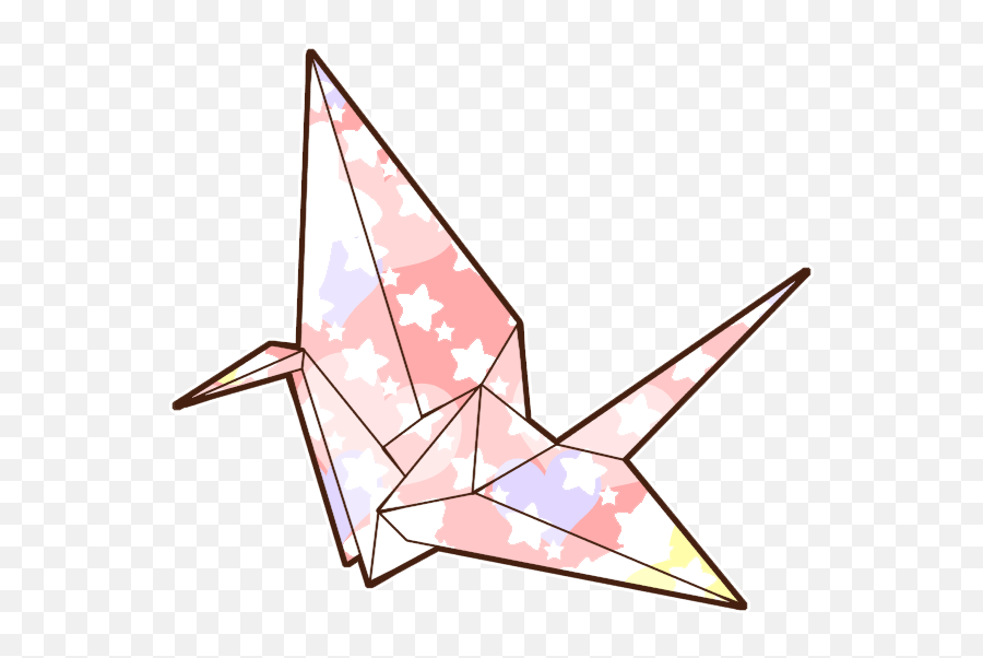 Sticker Origami Crane Japan Tumblr Paper Crane No Background Emoji