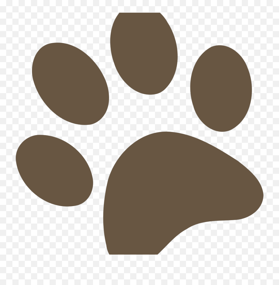 Brown Paw Print Png Svg Clip Art For  Download Clip Dot Emoji,Paw