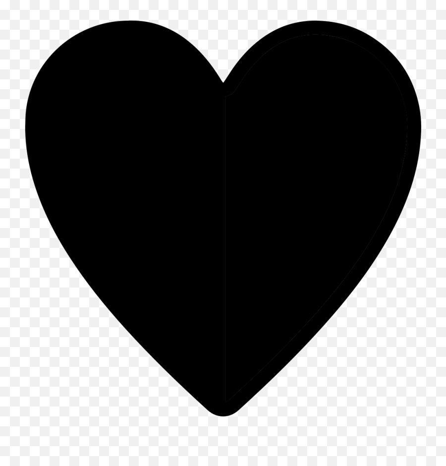 Half Heart Png Picture Silhouette Of A Heart Emoji,Half Heart Emoji