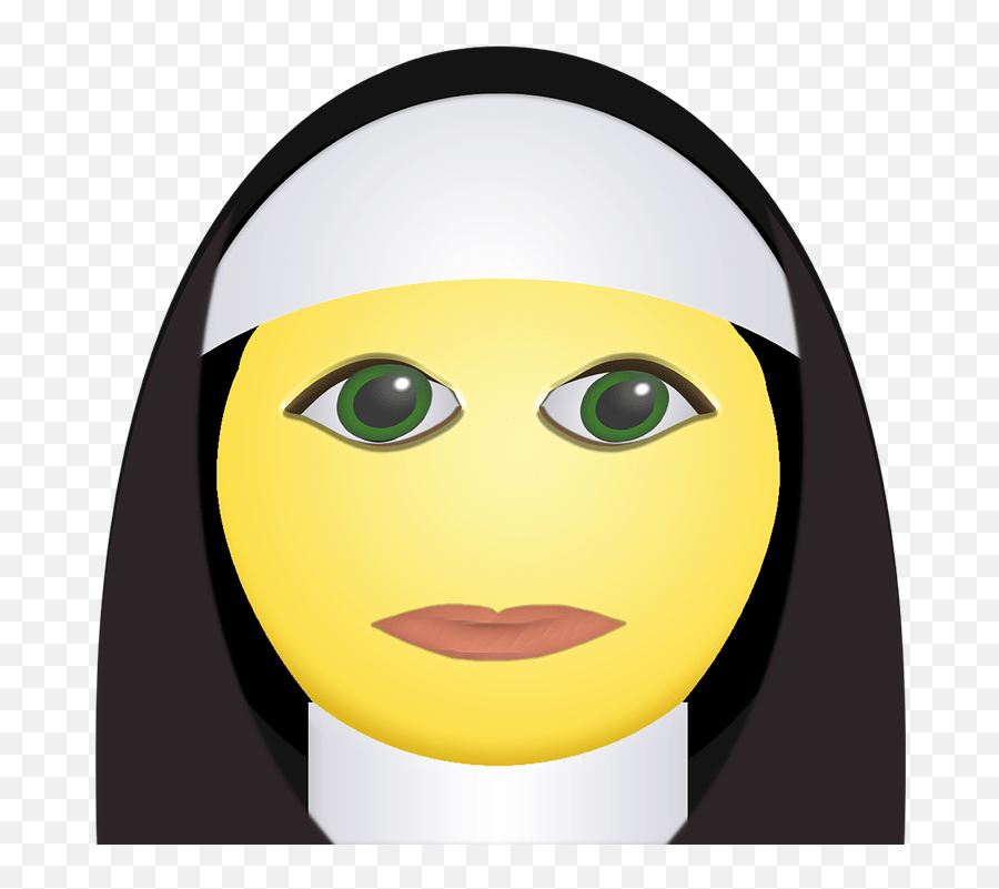 Nun Smiley Nun Smiley Emoji,Eyebrow Emoticon free transparent emoji
