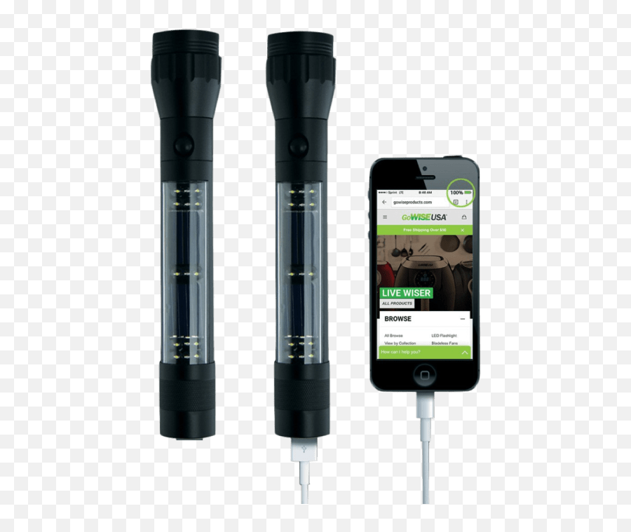 Gowise Solar Emergency Flashlight Portable Emoji,X And Flashlight