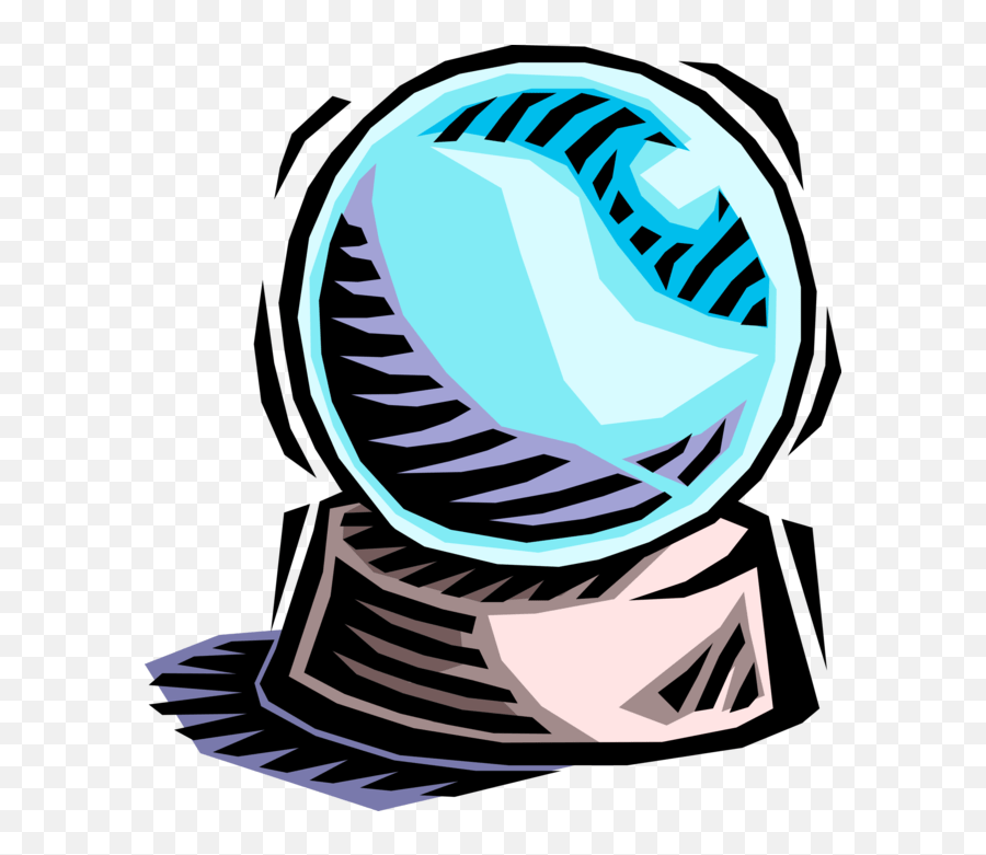 Vector Illustration Of Crystal Ball Crystal Ball Clipart Emoji