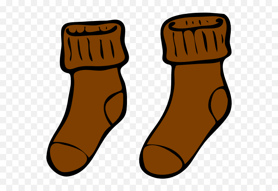 Brown Sock Clip Art At Vector Clip Art Brown Socks Clipart Emoji,Emoji Sock free transparent