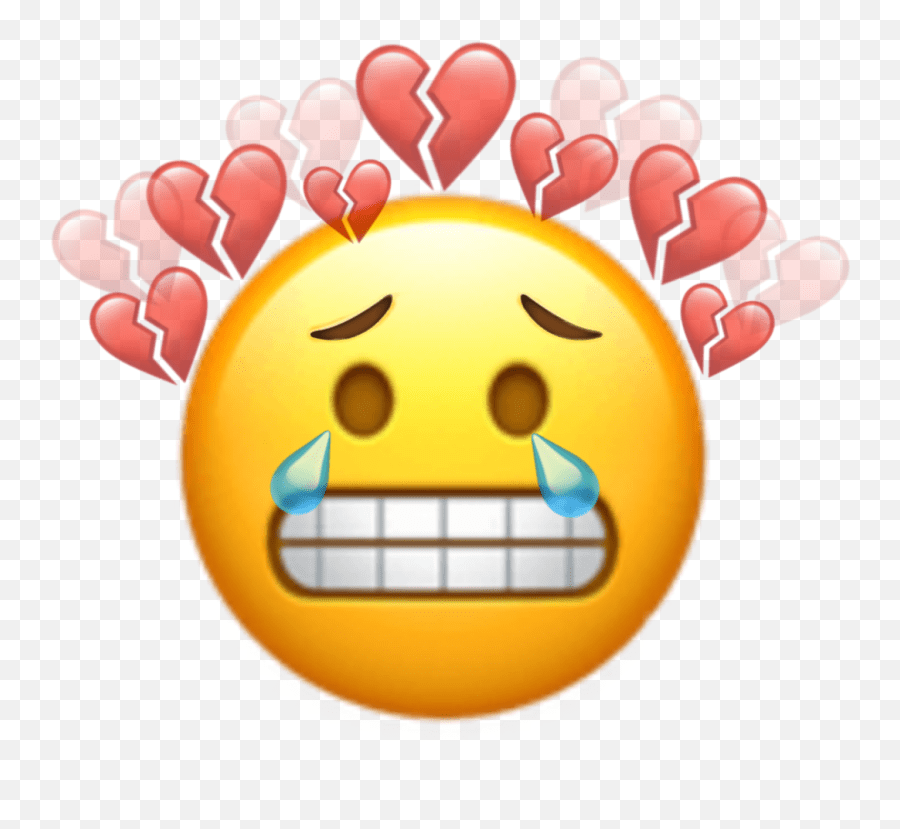 Cry Crybaby Emoji Emojis Emojisticker Broken Heart Iphone Emoji,Cry