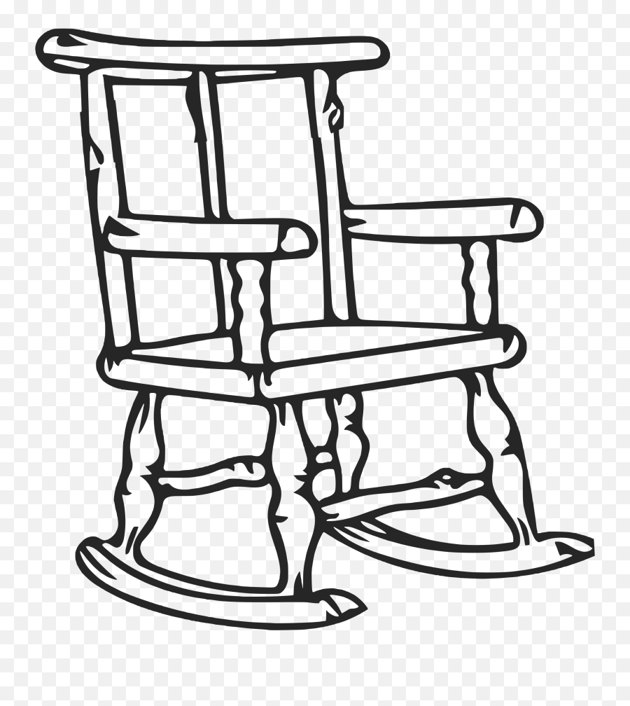 Rocking Chair Clip Art Black And White Transparent Rocking Chair