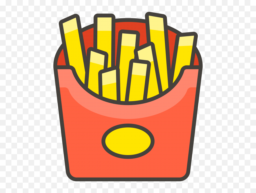 French Fries Emoji Icon Transparent Food,French Fry Emoji free
