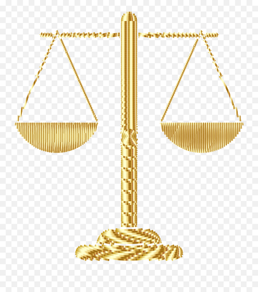 Justice Scales Law Equality Gold Gold Scales Of Justice Transparent