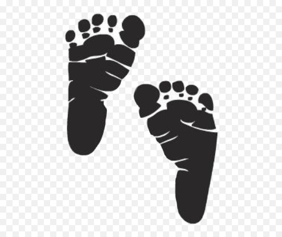 Baby Babyfeet Silhouette Free Baby Footprint Svg Emoji,Baby Feet Emoji free transparent