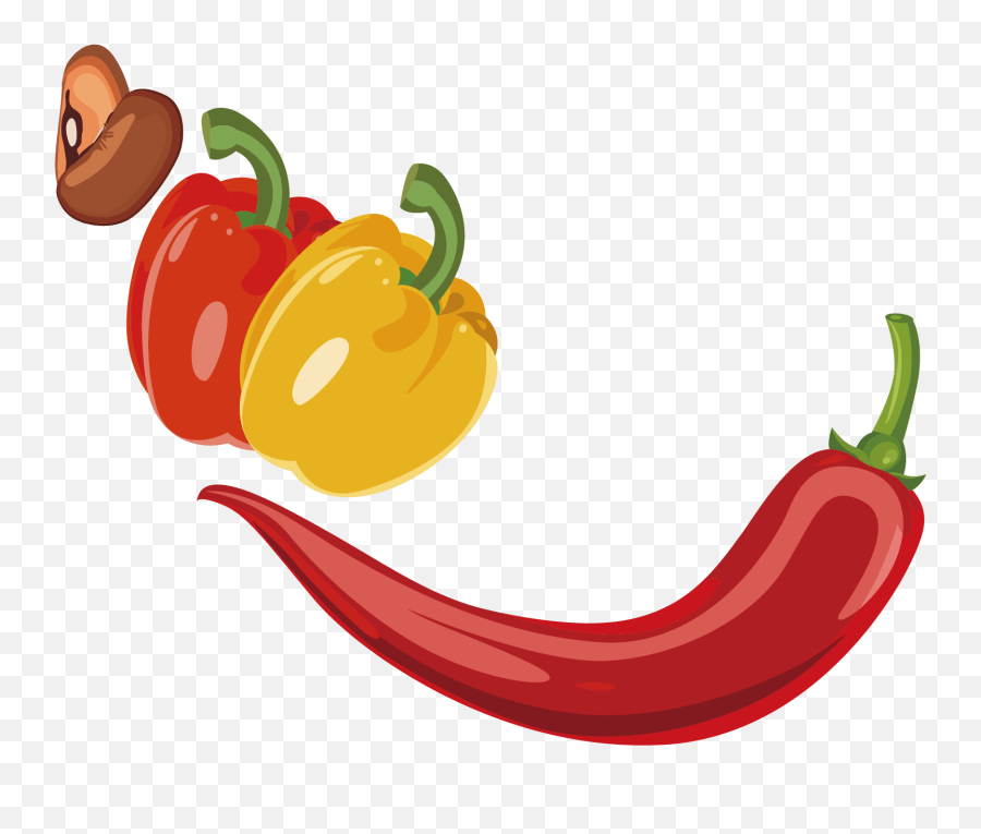 Green Bell Pepper Png Cartoon Picture Chili Pepper Emoji,Hot Pepper