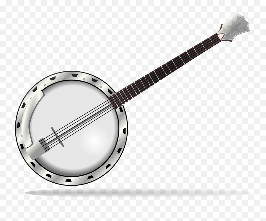 Banjo Jazz Bluegrass Country Musical Transparent Banjo Clipart Emoji