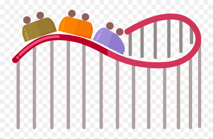 Roller Coaster Clipart Horizontal Emoji,Roller Coaster Emoticon