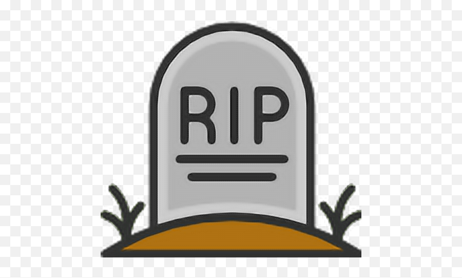 Emoji Halloween Tombstone Rip Transparent Background Clipart