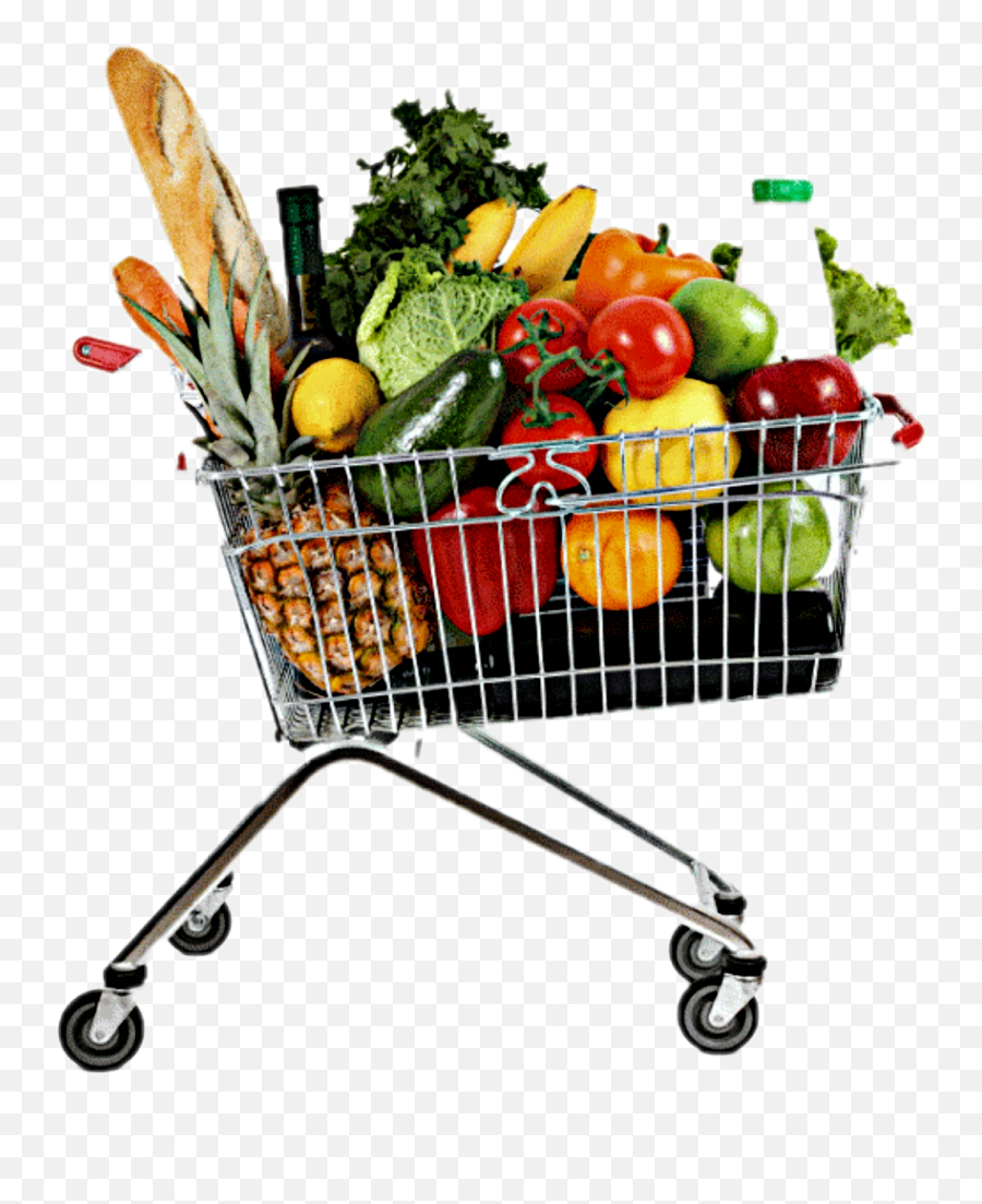Grocery Shopping Grocery Cart Food Transparent Grocery Cart Png Emoji