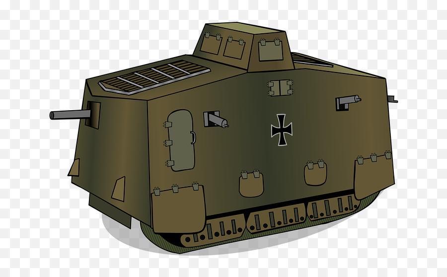 A7v Panzer War A7v Emoji,Army Tank Emoji free transparent emoji