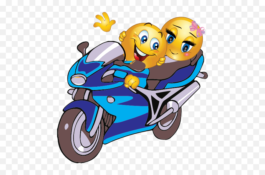 Motorcycle Smiley Emoticon Clipart Emoji Riding A Motorcycle