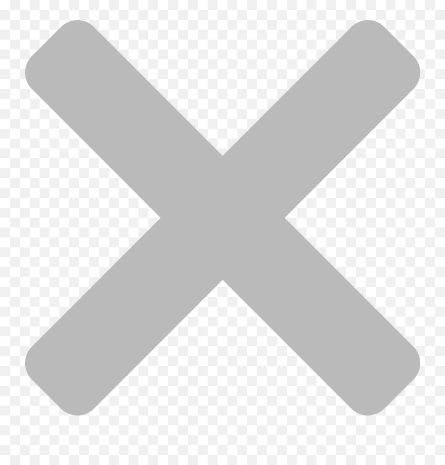 X Cross Close Symbol Icon Grey X Icon Png Emoji,Drive Emoticon free